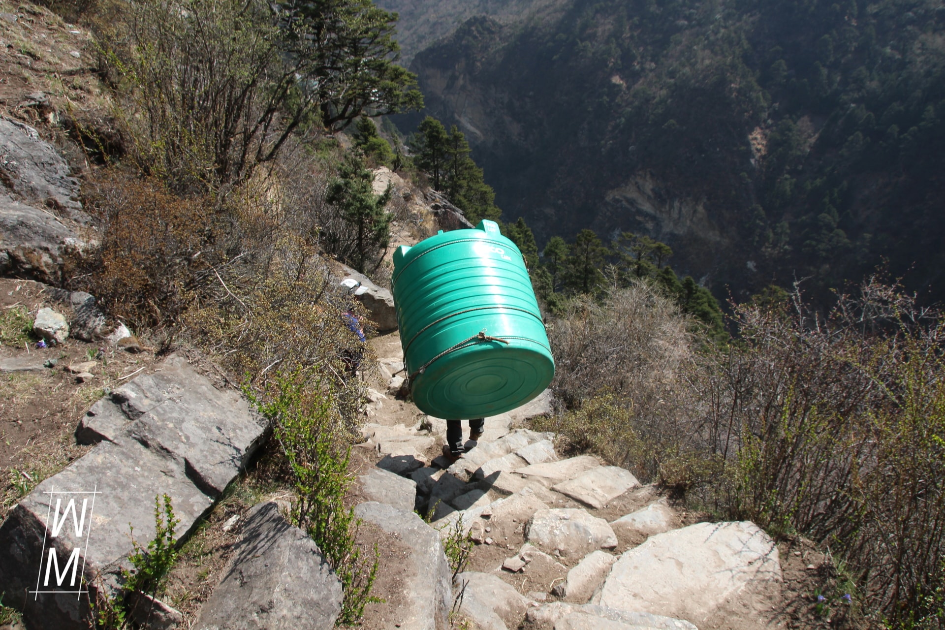 Wassertank  auf dem Panoramaweg.