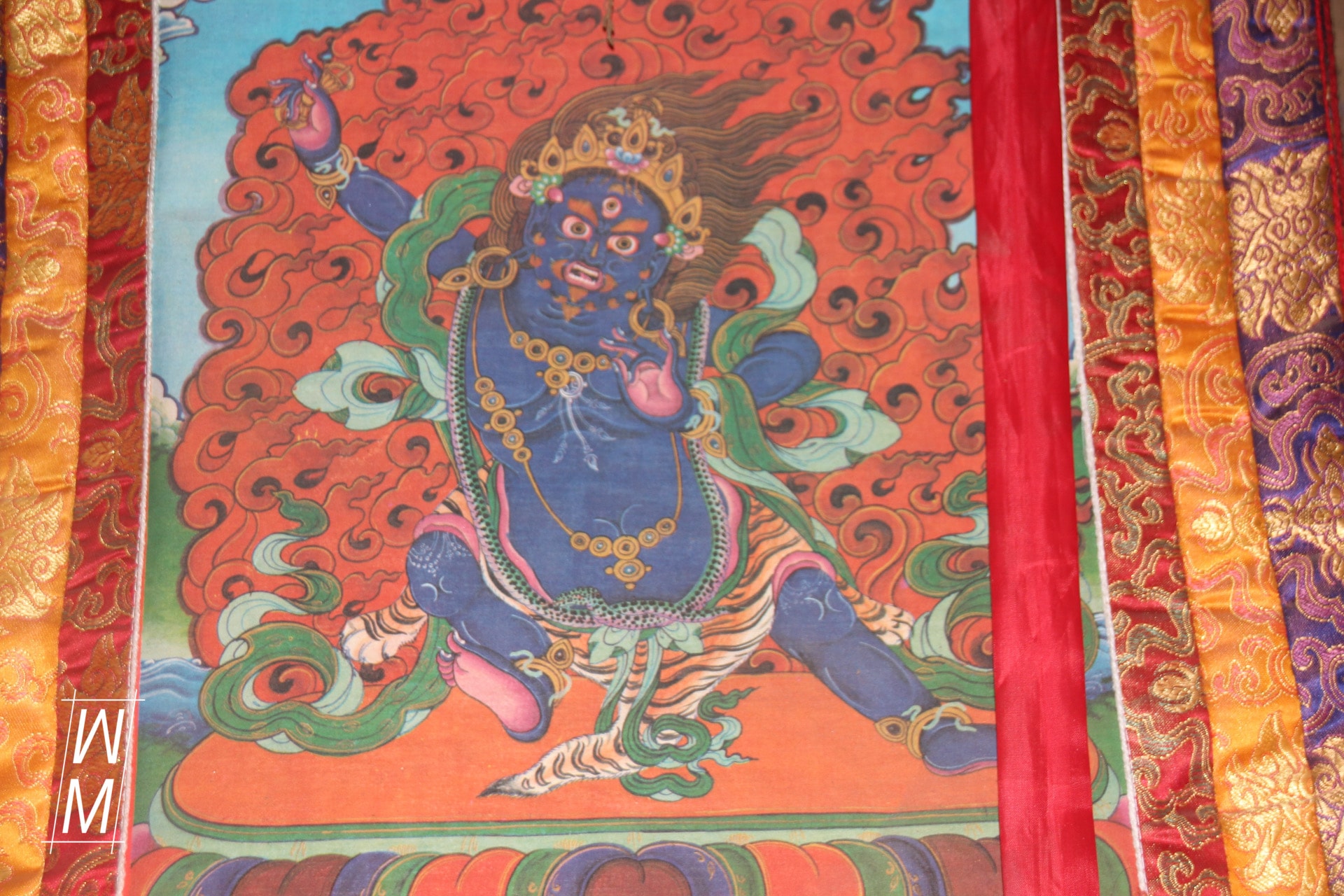 Vorhang im Kloster von Namche.
