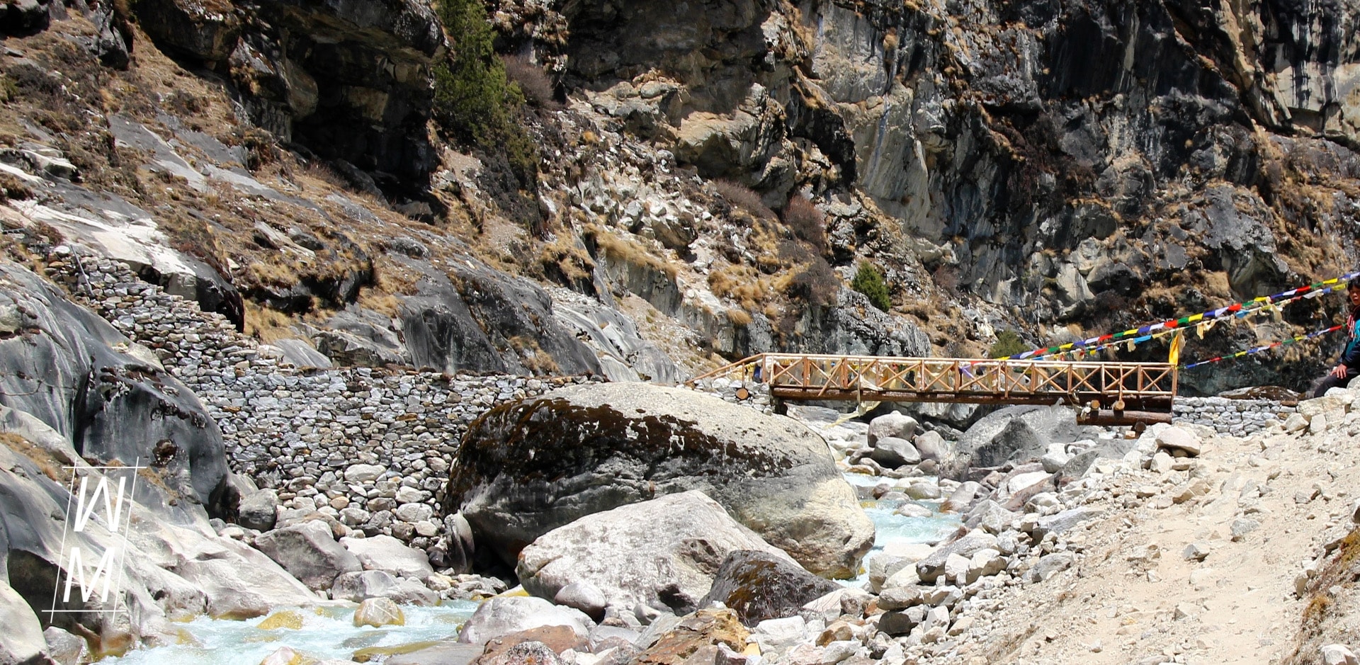 Neue Brücke kurz vor Pangboche.